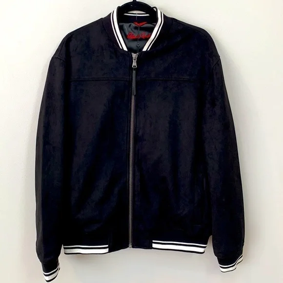 Robert Graham Faux Suede Varsity Jacket NWT - Picture 3 of 9